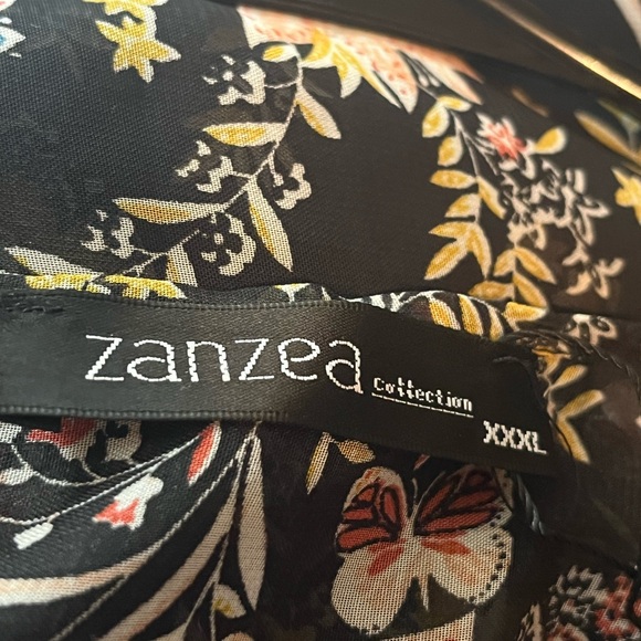 Zanzea Open Front Semi Sheer Maxi Duster Butterfly Garden Long Sleeve - Picture 2 of 7